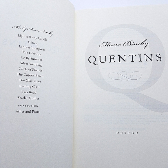 Maeve Binchy Signed Quentins Hardcover Book - Picture 5 of 12